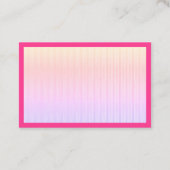 ヘア化粧美しいデザインフレームビッグボウ 名刺 (裏面)