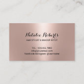 ヘア吹サロンドライバーモダンバラ金ゴールドロイヤリティ ロイヤリティカード (裏面)