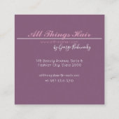 ヘア吹美容師名刺 スクエア名刺 (裏面)