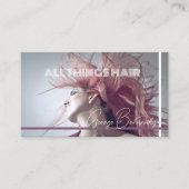 ヘア吹美容師、サロン名刺 名刺 (正面)
