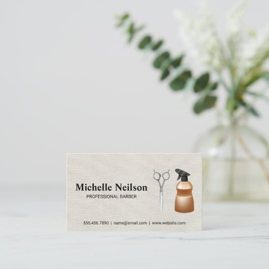 ヘア専門ツール 名刺 (スタンド正面)