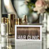 ヘア気にシャイニー&シルキーブラウンヘアトレンディー 名刺