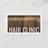 ヘア気にシャイニー&シルキーブラウンヘアトレンディー 名刺 (正面)