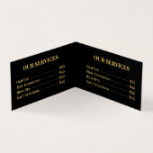 ヘア爪、 ネイルエステティシャンボーティシャンサロンスパルクス 名刺 (内部)