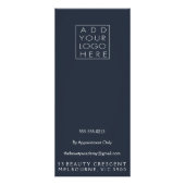 ヘア爪、 ネイルスパサロンビューティシアンメニュー価格表 ラックカード (裏面)