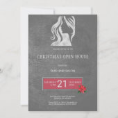 ヘア独占的サロンクリスマスオープンハウスパーティー 招待状 (正面)