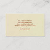 ヘア理容師ヘアカットスタイリスト名刺 名刺 (裏面)