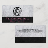 ヘア美しいのロゴ 名刺 (正面/裏面)