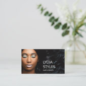 ヘア美しいサロンプロフェッショナルモダン写真 名刺 (スタンド正面)