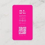 ヘア美しいサロンヘアスタイリストスクリプト 名刺 (裏面)