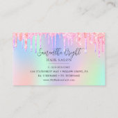 ヘア美しいサロン名刺 名刺 (裏面)
