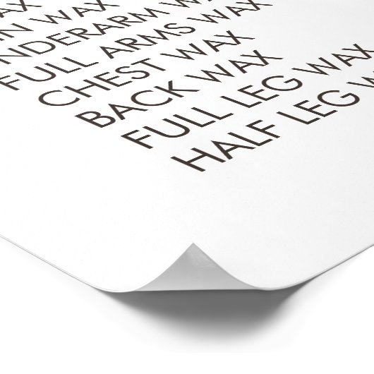 ヘア美しいサロン美容師メニュー価格ポスター ポスター (角)