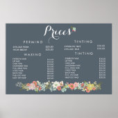 ヘア美しいサロン美容師メニュー価格ポスター ポスター (正面)