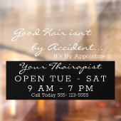 ヘア美しいサロン開いたウィンドウの標識 ウィンドウサイン (シート2)