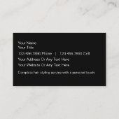ヘア美しい名刺 名刺 (裏面)