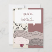 ヘア·ガール 招待状 (正面)