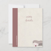 ヘア·ガール 招待状 (裏面)