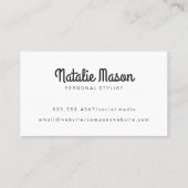 ヘア |サロン鞘 名刺 (裏面)