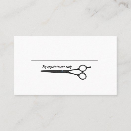 ヘア&シザーシルエットヘアスタイリストビジネスCa 名刺 (裏面)