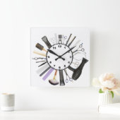 ヘア スクエア壁時計 (ホーム)