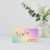 ヘア、スタイリストパーソナライズされた、 名刺 (スタンド正面)
