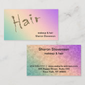 ヘア、スタイリストパーソナライズされた、 名刺 (正面/裏面)