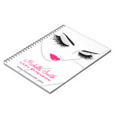 ヘア&ビューティー まつげエクステンション 会社 ブランディング ノートブック (左側)