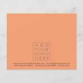 ヘア ビューティー サロン ギフト 証明書 テンプレート チラシ (裏面)