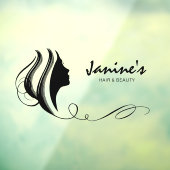 ヘア＆ビューティ シルエット ブラック ID873 ウィンドウ クライング ウィンドウサイン (シート3)