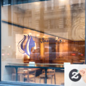 ヘア&ビューティ シルエット ブー ID873 ウィンドウサイン (カフェ窓)