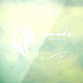 ヘア＆ビューティ シルエット ホワイト ID873 ウィンドウ クリング ウィンドウサイン (シート3)