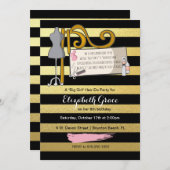 ヘア/ファッション表示パーティの招待状 招待状 (正面/裏面)