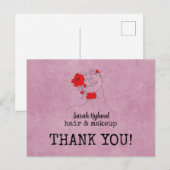 ヘア＆メイクありがとう ポストカード (正面/裏面)