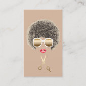 ヘア&メイクアップアーティストナチュラルヘアサロン 名刺 (正面)