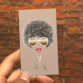 ヘア&メイクアップアーティストナチュラルヘアサロン 名刺