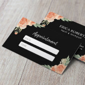 ヘア&メイクアップアーティストヴィンテージフローラアポイントメント 予約カード