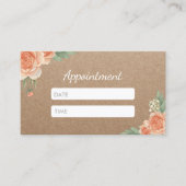ヘア&メイクアップアーティスト素朴フローラアポイントメント 予約カード (正面)