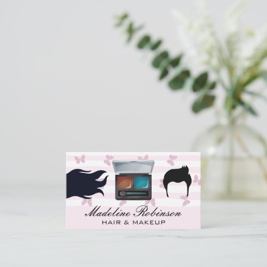 ヘア |メイクアップツール 名刺 (スタンド正面)