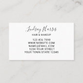 ヘア&メイクアップユーカリ 名刺 (裏面)