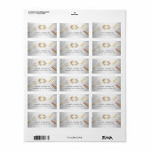 ヘア&メイクアップ美しいサロンモダン金ゴールド&シルバー ラベル (フルシート)