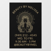 ヘア メイク ネイル サロン ゴールド ブラック タロット マーケティング ウィンドウサイン (シート)