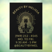 ヘア メイク ネイル サロン ゴールド ブラック タロット マーケティング ウィンドウサイン (シート3)