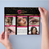 ヘア＆ラッシュビューティシャン チラシ (手)