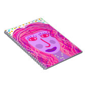 ヘア：抽象芸術ポートレート ノートブック (右側)