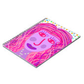 ヘア：抽象芸術ポートレート ノートブック (左側)