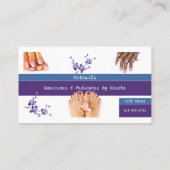 ヘア&爪、 ネイルスペシャリスト 名刺 (裏面)