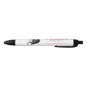 ヘア&美しいサロン会社ブランディング 黒ボールペン (ボトム)