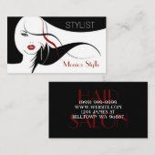 ヘア，美しいサロン,美容師,スパ 名刺 (正面/裏面)