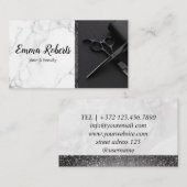 ヘア&美しいスペシャリストサロン美容師理容師 名刺 (正面/裏面)