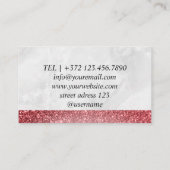 ヘア&美しいスペシャリストサロン美容師理容師 名刺 (裏面)